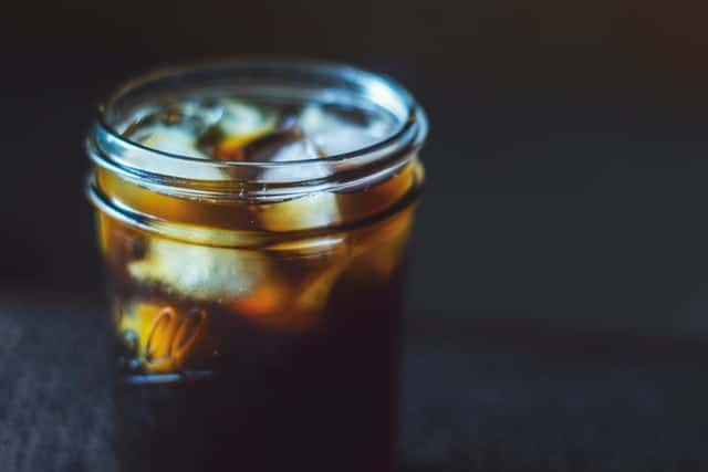 cold brew coffee mason jar