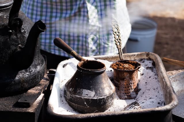 turkish coffee prep