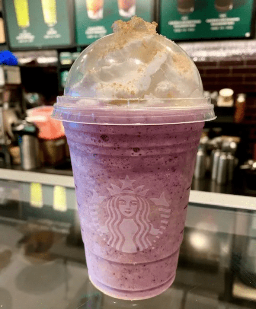 secret menu blackberry cobbler frappuccino