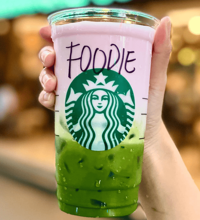 Strawberry Foam Matcha Latte