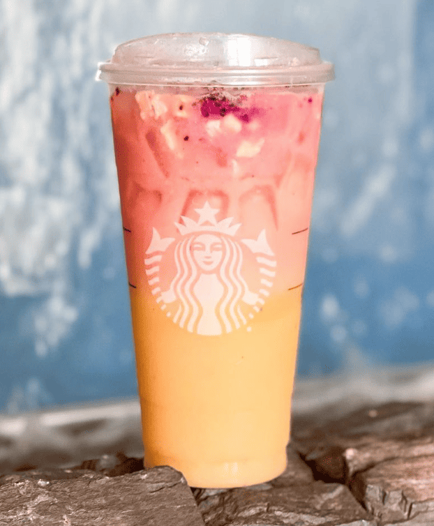 starbucks tropical sunrise pineapple refresher